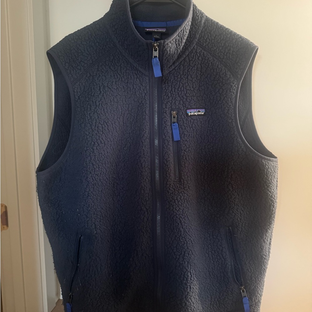 Patagonia Men's Dark Blue Fleece Vest